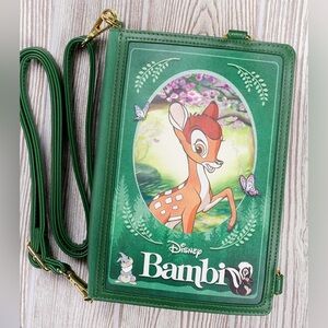 NWT Loungefly Disney Bambi classic books Convertible crossbody bag